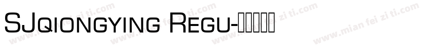 SJqiongying Regu字体转换